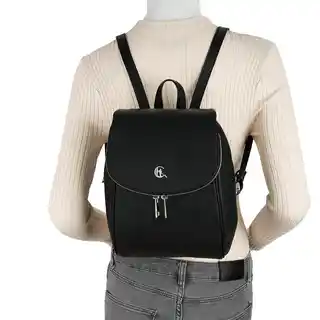 Canaletto Mały plecak z groszkowanej skóry licowej elegancja i funkcjonalność PD455