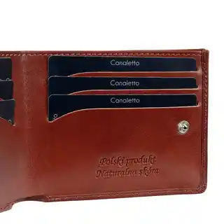 Canaletto mały portfel męski skóra naturalna RFID elegancki bezpieczeństwo PD1167s40