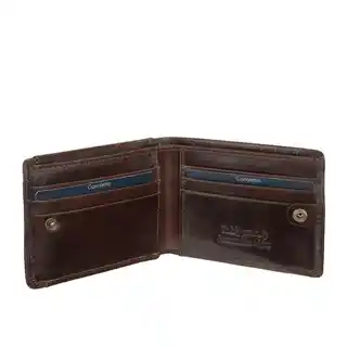 Canaletto Mały skórzany portfel RFID brązowy PM1055s160GR