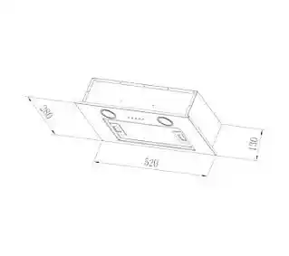 Candy CBG625/1W biały okap