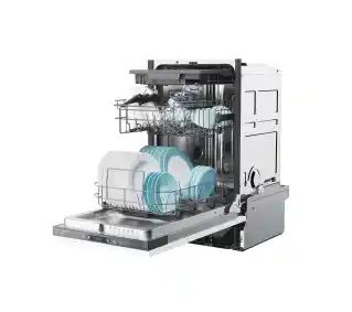 Candy CI1C7SB1FA1 Silnik inwerterowy Program szybki Szuflada na sztućce Zmywarka do zabudowy