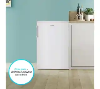 Candy CUQS 58EWH zamrażarka szufladowa, pojemność 58 litrów, sterowanie mechaniczne, klasa energetyczna A+, cicha, biała