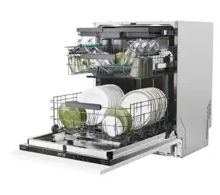 Candy Rapido CNS 4A4S3PSB Maxi Tub PowerWash Tub Light Aqua Stop Zmywarka do zabudowy