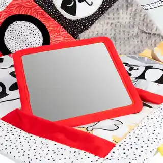 Canpol Babies Mata edukacyjna BabiesBoo Tummy Time, kolor wielokolorowy, miękka, z elementami sensorycznymi, antypoślizgowa, dla niemowląt, 0+, 12345