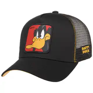 Capslab czapka z daszkiem Daffy Duck Looney Tunes logo trucker czarny, uniwersalny rozmiar