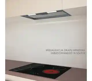 Cata ARMONIA 70 BK Czarny Okap wkład