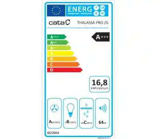 Cata THALASSA PRO600GWH Biały Okap przyścienny