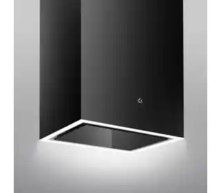 Ciarko Okap wyspowy Design Cube W Czarny CDW4001C