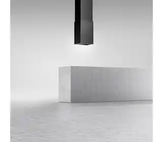 Ciarko Okap wyspowy Design Cube W Czarny CDW4001C