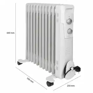 Clatronic Grzejnik olejowy elektryczny 11 żebrowy 2300 W RA 3737