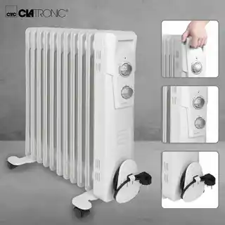 Clatronic Grzejnik olejowy elektryczny 11 żebrowy 2300 W RA 3737