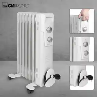 Clatronic RA 3735 grzejnik olejowy elektryczny 7 żebrowy 1500 W