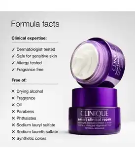 Clinique Smart Clinical Repair Overnight Cream&Mask Maseczka do twarzy 50ml