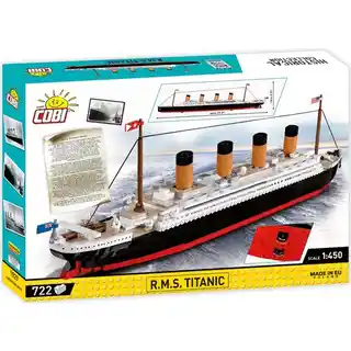 COBI Historical Collection RMS Titanic 1929, klocki plastikowe, model statku, skala, detaliczny, kolekcjonerski, numer seryjny 1929