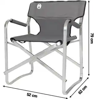 Coleman Krzesło ogrodowe Deck Chair stalowe szare