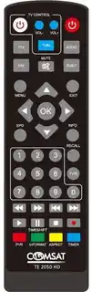 Comsat tuner TV DVB T2 HEVC TE 2050 HD, obsługa HEVC, rozdzielczość HD, cyfrowa naziemna telewizja, kompatybilny z telewizorami 4K