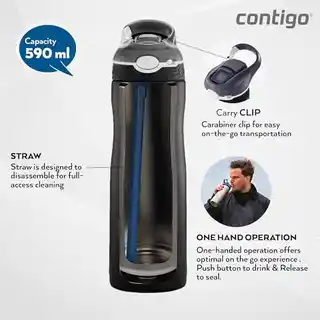 Contigo butelka termiczna Ashland Chill czarny 590 ml