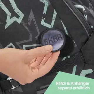 COOCAZOO Plecak 2.0 Mate Reflective Graffiti Czarno-szary