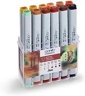 Copic Classic Kolory Jesieni, markery, zestaw 12 sztuk