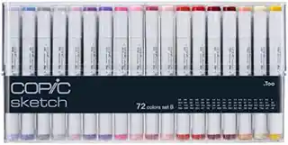COPIC Sketch Markery B zestaw 72szt