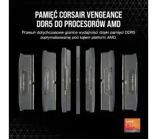 Corsair Vengeance DDR5 32GB (2x16GB) 6000 CL36, czarny, pamięć RAM