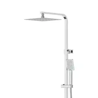 Corsan Ango kolumna prysznicowa z termostatem chrom, deszczownica kwadratowa, model CMN02TCH