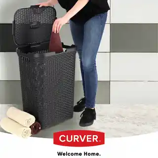 Curver kosz na pranie kosz na bieliznę Rattan Style
