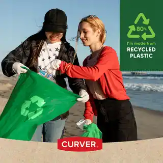 Curver Kosz na śmieci 50L czarny, plastikowy, prostokątny, z pokrywą