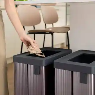 Curver Kosz na śmieci Verto Recycle 54L niebieski, plastikowy, z pokrywą, model 258986