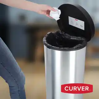 Curver Kosz na śmieci z pedałem 40L metalizowany srebrny, Deco Bin, Keter Poland