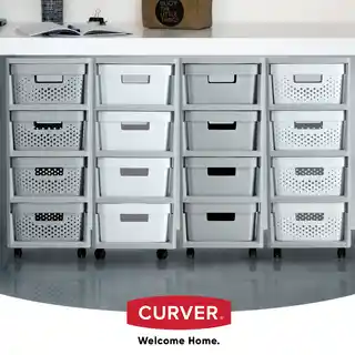 Curver Regal Infinity 4x11L szary ażurowy, plastikowy, składany, wodoodporny