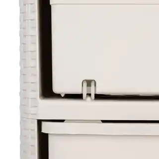 Curver regal plastikowy 4 szuflady Style 14L kremowy, pojemność 14 litrów, nowoczesny design, trwała konstrukcja