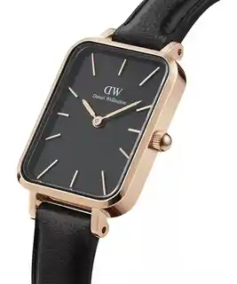 Daniel Wellington ZEGAREK DAMSKI DW00100435 - Quadro Pressed Sheffield Rose Gold 20mm