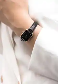 Daniel Wellington ZEGAREK DAMSKI DW00100435 - Quadro Pressed Sheffield Rose Gold 20mm