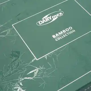 Darymex Pościel bambusowa 140x200 niebieskie paski satyna bawełniana Bamboo