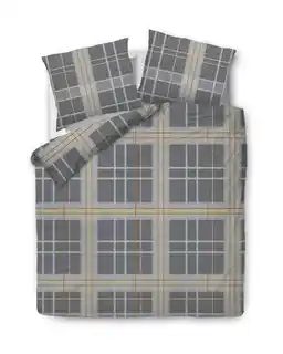 Darymex Pościel bawełniana 220x200 71455 1 krata szara brązowa geometria Cottonlove 2