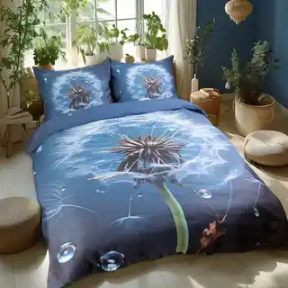 Darymex Pościel satynowa 180x200 Dmuchawiec granatowa 12401 SATYNLOVE PREMIUM
