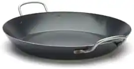 DE BUYER Patelnia, metalowa, niebieska, średnica: 34 cm D-5023-34