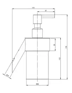 Deante ADI F421 SILIA Dozownik mydła Stal szczotkowana