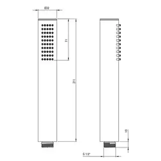 Deante Bateria prysznicowa z zestawem prysznicowym Silia Titanium BQS_D41M