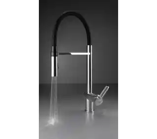 Deante Magnetic BRM 072M bateria kuchenna chrom czarny stal szlachetna