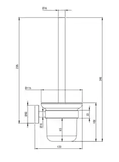 Deante Szczotka WC wisząca ADJ 0711
