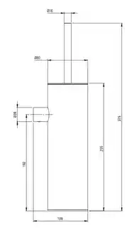 Deante Szczotka WC wisząca ADR 0721