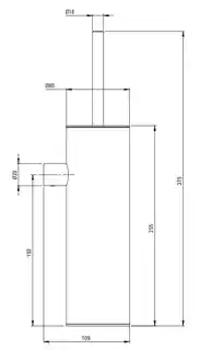Deante Szczotka WC wisząca ADR N721