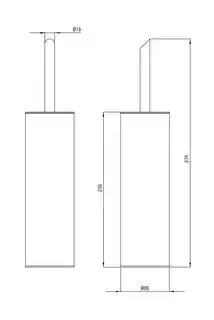 Deante Szczotka WC wolnostojąca ADI N712