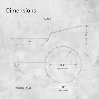 De Buyer Patelnia Mineral B Element 24 cm stal błękitna indukcja