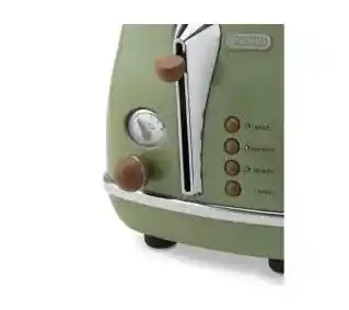 DeLonghi Icona Vintage CTOV 2103.GR Ruszt do bułek Rozmrażanie 900W Toster
