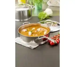 Demeyere Patelnia Głęboka 2H Z Pokrywką 28 cm Atlantis 7 40850-344-0