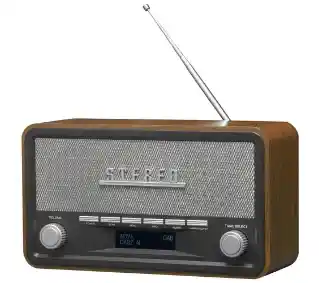 Denver DAB-18 Dark Wood Radio FM DAB+ Bluetooth Ciemnobrązowy Radioodbiornik