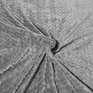 DESIGN 91 Koc CINDY miękki i miły w dotyku z wytłaczanym wzorem 200x220cm stalowy
